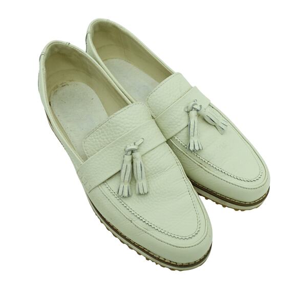FootJoy Loafer Golf Shoes Size 8 Slip On Bone White - Picture 1 of 8